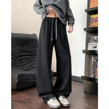 Riolio Black Casual Pants Men Fashion Oversized Wide Leg Pants Men Streetwear Loose Sweatpants Mens Sports Pants Male Trousers M-3XL